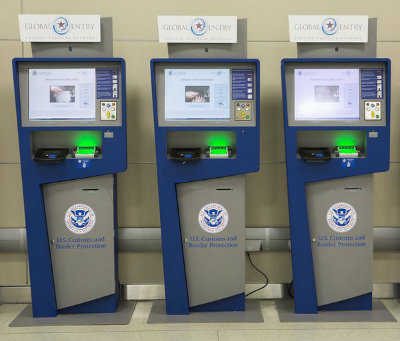Global Entry Enrollment photo of three pumps