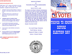 Things to know before election day brochure thumbnail