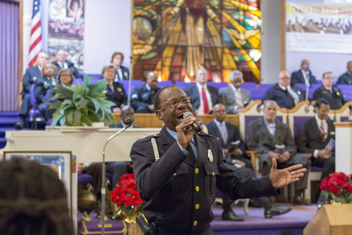 Photo from the Families Advocating Safe Streets December 31, 2017, candlelight service honoring homicide victims.