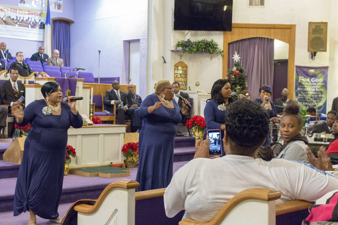 Photo from the Families Advocating Safe Streets December 31, 2017, candlelight service honoring homicide victims.