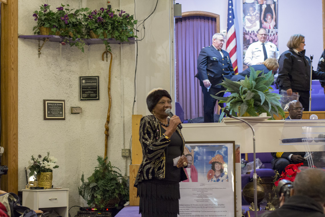 Photo from the Families Advocating Safe Streets December 31, 2017, candlelight service honoring homicide victims.