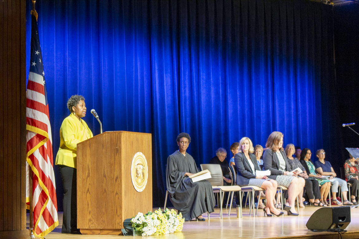 Photo from the September 6, 2019 naturalization ceremony held at Harris-Stowe State University.