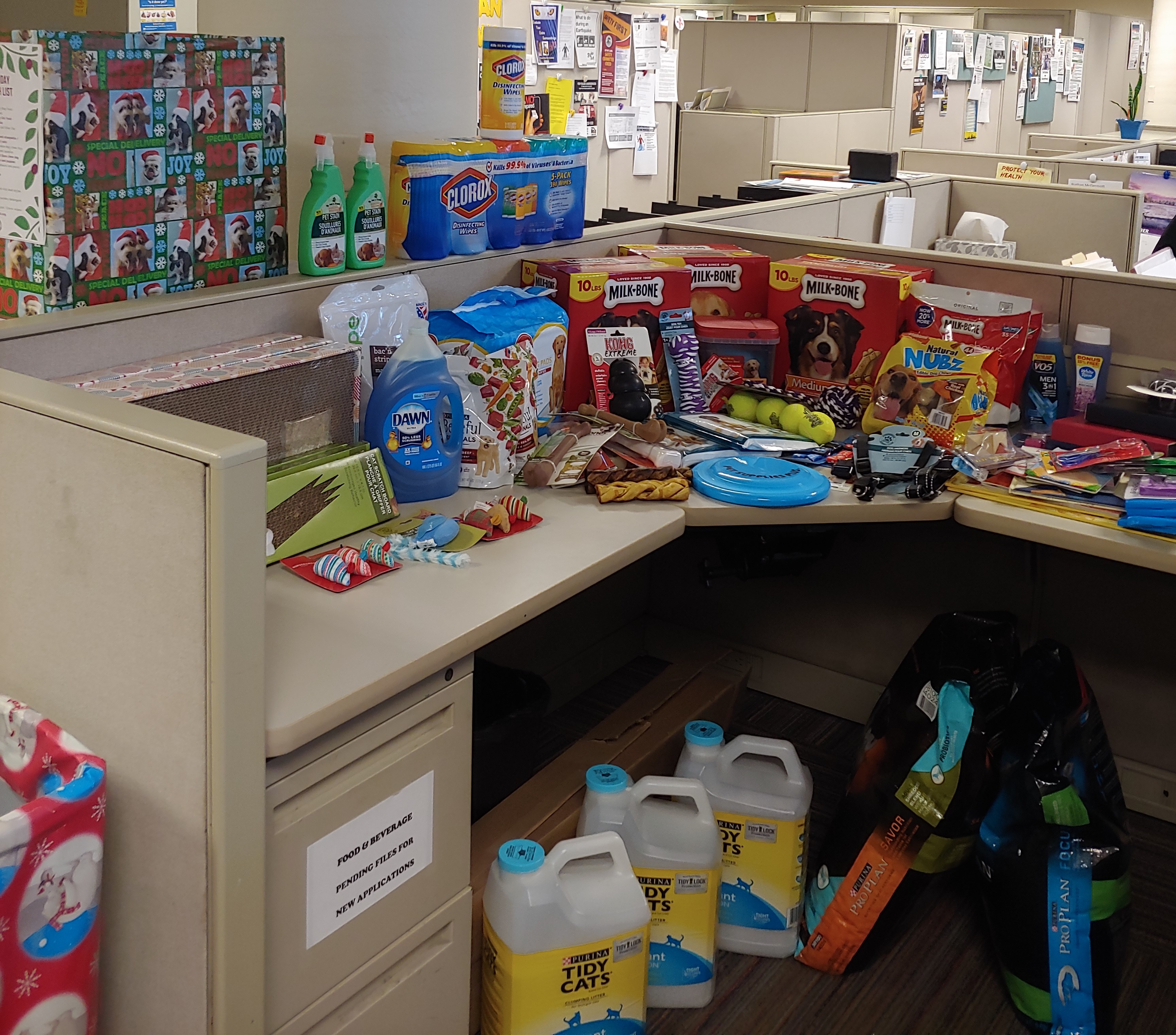 Donations collected for the Center for Animal Rescue and Enrichment (C.A.R.E. STL)