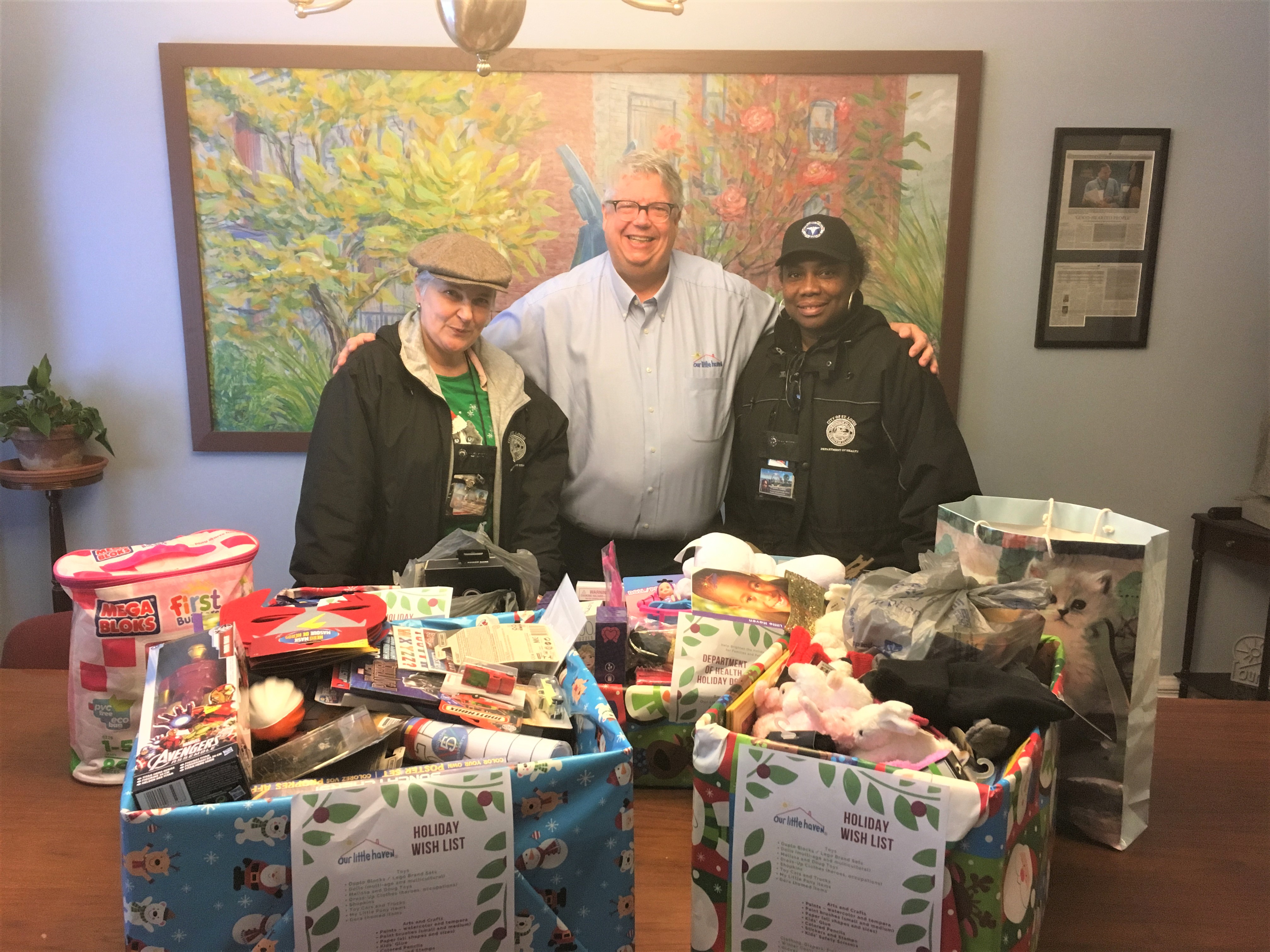 Our Little Haven receives donations from Dept. of Health staff members