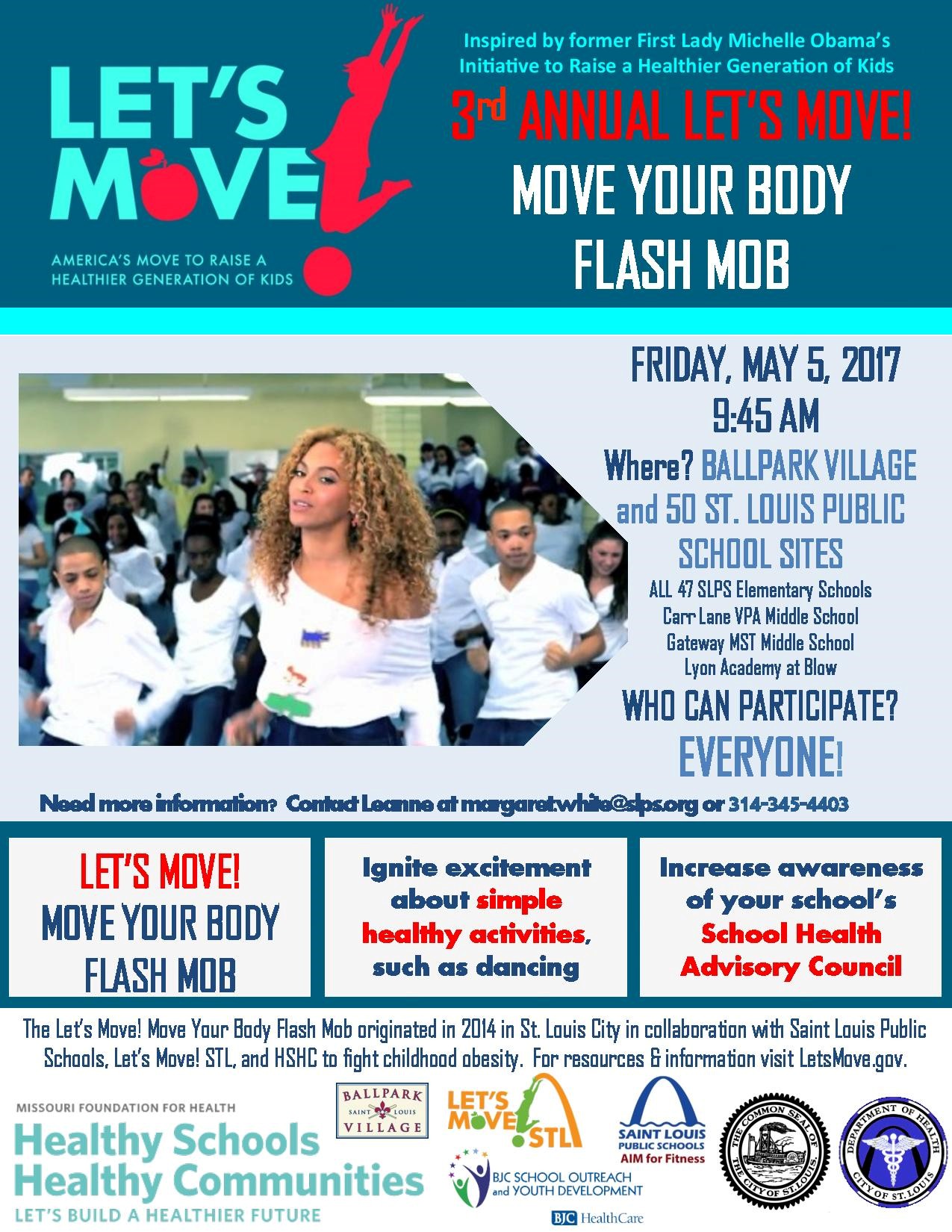 2017 Lets Move Flash Mob Flier