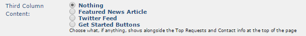 Custom Metadata Organization Homepage Tab Third Column Options Custom Metadata Organization Homepage Tab Third Column Options