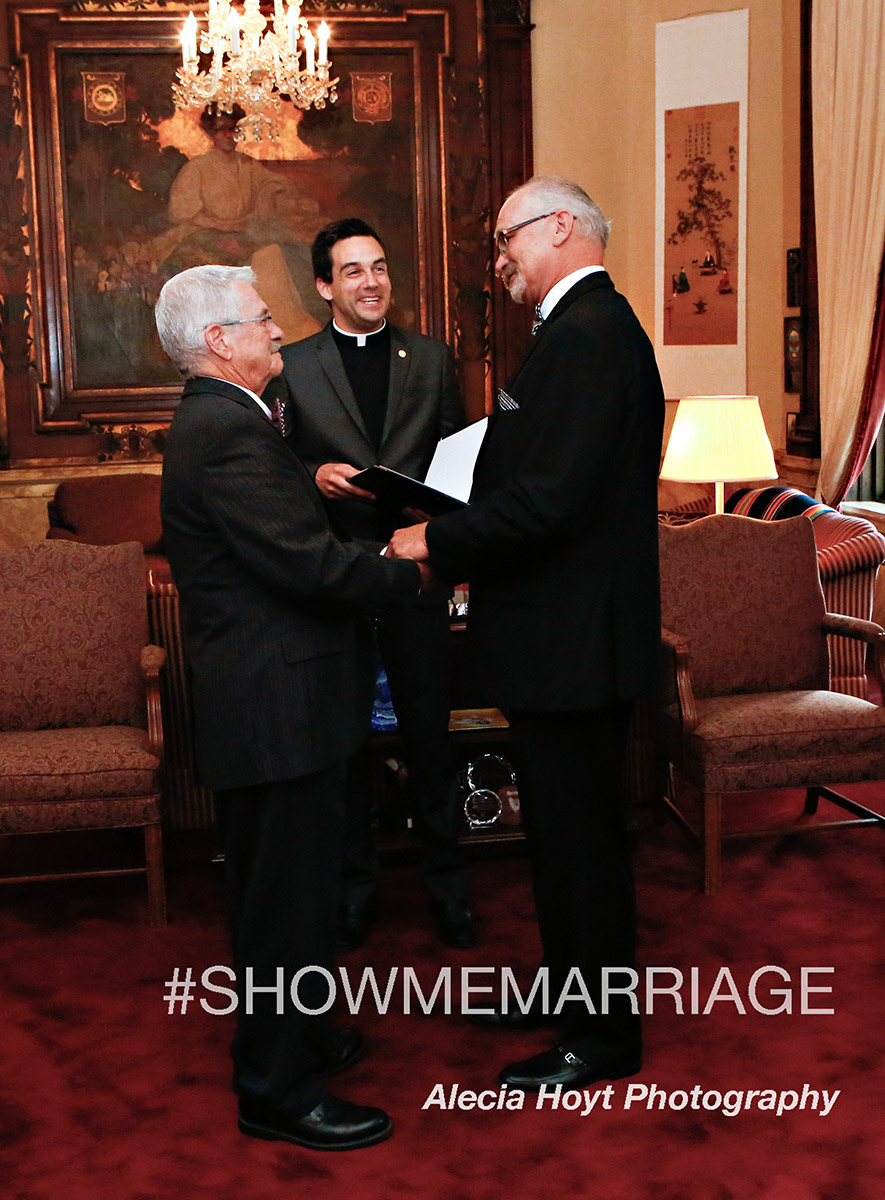 John and Richard taking vows