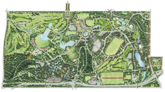 Forest Park Master Plan Rendering