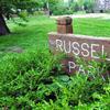 Russell Park sign