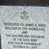 Eads Memorial plaque