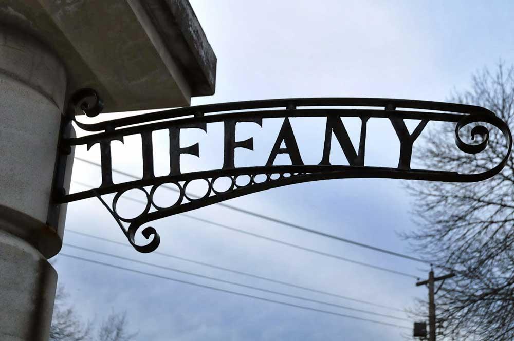Tiffany Park metal sign