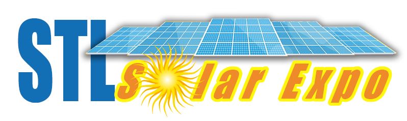 Solar Expo logo with solar panels and the sun