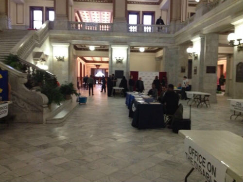 2013 City Hall Open House - Depts. setting up