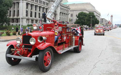 2014 Fire Engine Parade featured both old and new firetrucks.