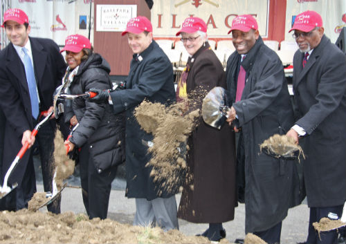 Ball Park Village groundbreaking on Feb. 8, 2013.