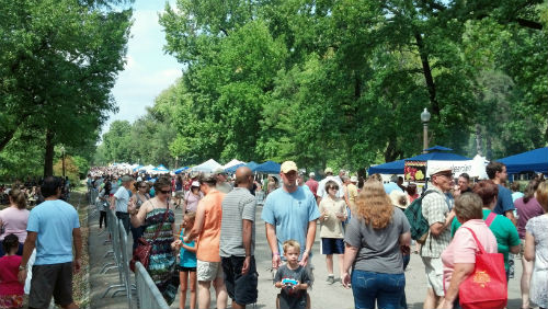 Food Court Row was packed on Sunday, Aug. 26, 2012.