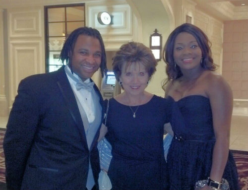 From left: Garon Mosby, Rebecca Davis, and Garon's fiancee'