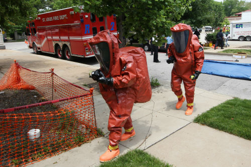 HazMat situation in the Skinker/DeBaliviere neighborhood on June 5, 2013.