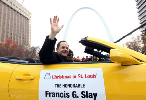 Mayor Slay in the 2012 Thanksgiving Day parade Nov. 22, 2012.