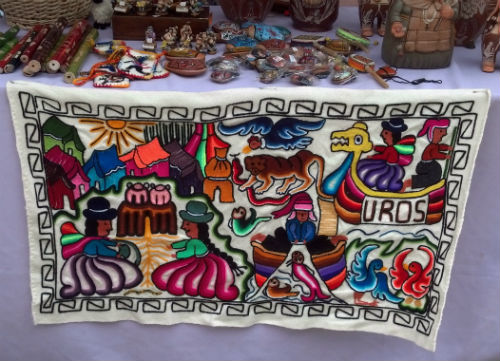 Mexican wall hanging on display at the World Bazaar at the 2012 Festival of Nations.