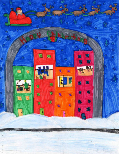Nadia Kennedy's entry in Mayor Slay's 2012 Holiday Card Design Contest.