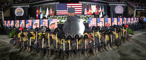 Tribute to the 19 fallen Granite Mountain Hotshot firefighters