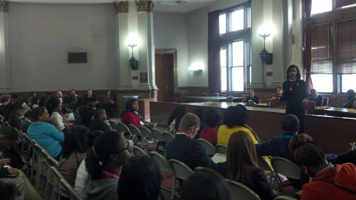 YMCA Youth in Govt Day at St. Louis City Hall on Monday, Feb. 4, 2013.