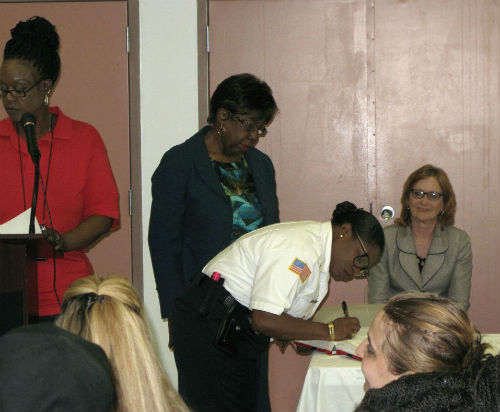 Signing the oath