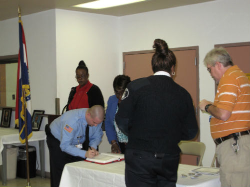 Signing the Oath