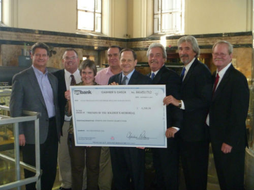 Street Department employees donation to Soldiers' Memorial Nov. 29, 2012.