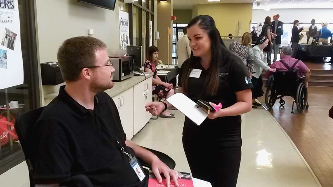 Ralston Purina recruits Job Fair participants